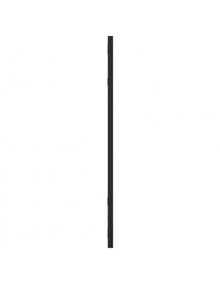 Specchio da Parete Nero 30x60 cm Rettangolare in Ferro