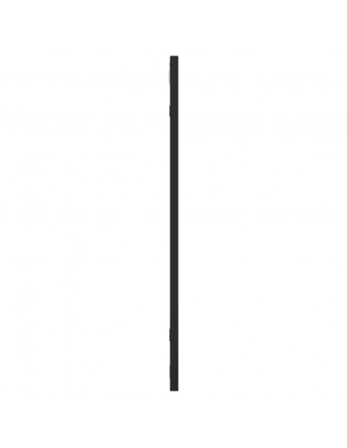 Specchio da Parete Nero 60x60 cm Quadrato in Ferro