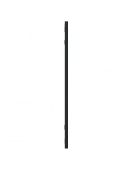 Specchio da Parete Nero 60x60 cm Quadrato in Ferro