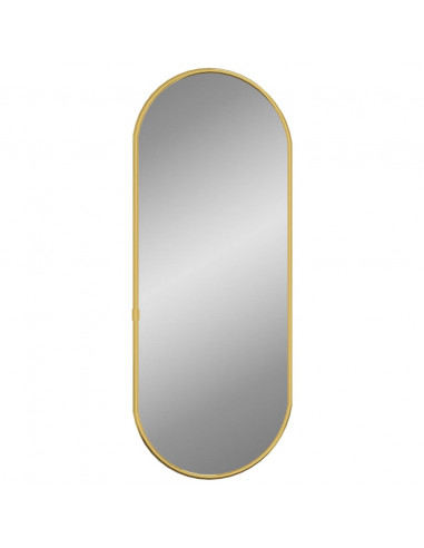 Specchio da Parete Dorato 50x20 cm Ovale