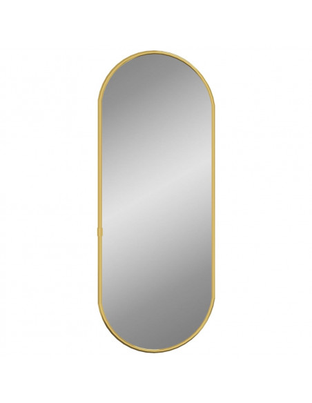 Specchio da Parete Dorato 50x20 cm Ovale