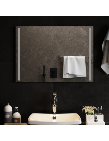 Specchio da Bagno con Luci LED 70x50 cm