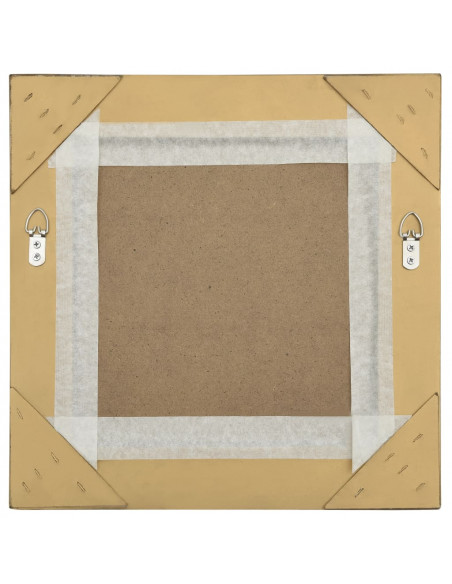 Specchio da Parete Stile Barocco 40x40 cm Oro