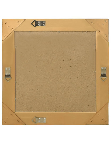 Specchio da Parete Stile Barocco 50x50 cm Oro