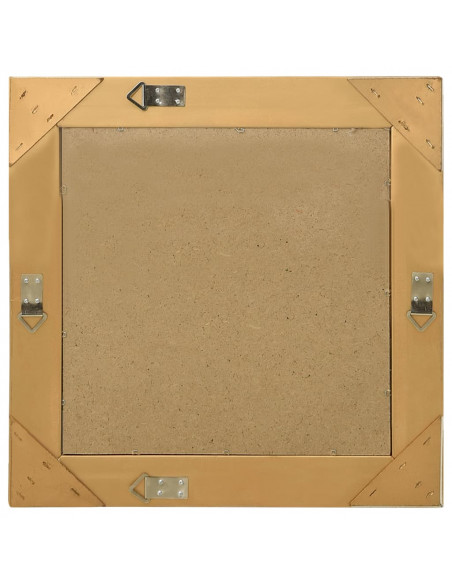 Specchio da Parete Stile Barocco 50x50 cm Oro