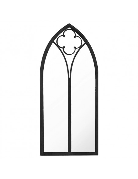 Specchio Nero 100x45 cm Ferro per Uso Interno