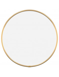 Specchio da Parete Dorato Ø 30 cm Rotondo 2