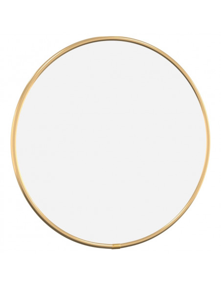 Specchio da Parete Dorato Ø 30 cm Rotondo