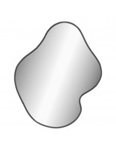 Specchio da Parete Nero 60x50 cm 2