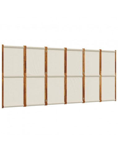 Divisorio a 6 Pannelli Grigio Chiaro 420x180 cm