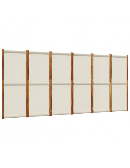 Divisorio a 6 Pannelli Grigio Chiaro 420x180 cm