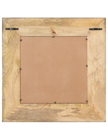 Specchio 50x50 cm in Legno Massello di Mango