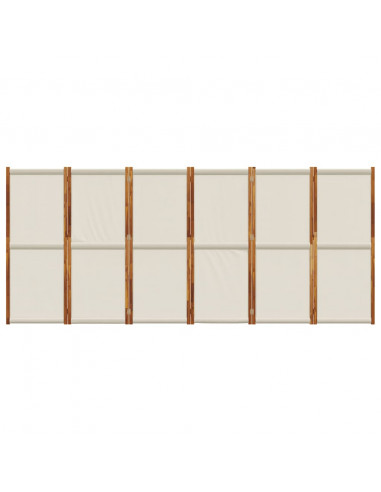 Divisorio a 6 Pannelli Grigio Chiaro 420x180 cm