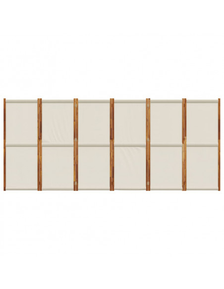 Divisorio a 6 Pannelli Grigio Chiaro 420x180 cm