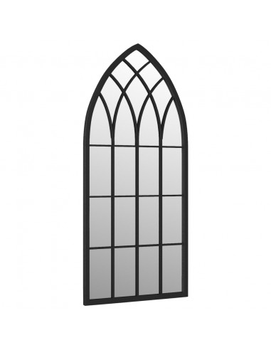 Specchio Nero 100x45 cm Ferro per Uso Interno