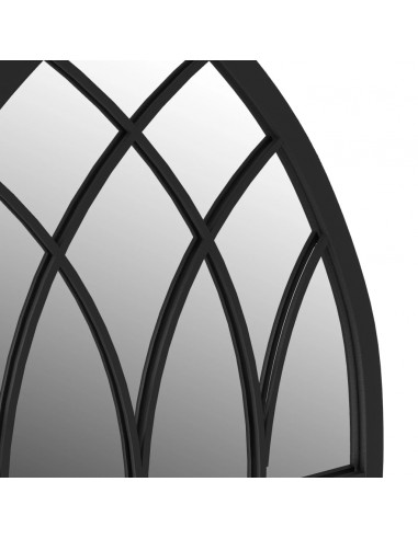 Specchio Nero 100x45 cm Ferro per Uso Interno