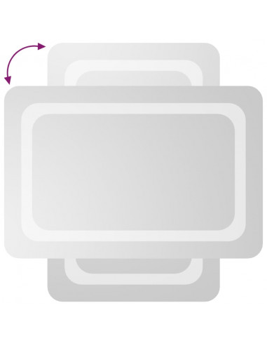 Specchio da Bagno con Luci LED 40x60 cm