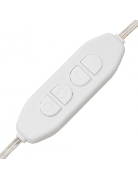 Specchio da Parete con Luci LED 45x100 cm Vetro Ovale