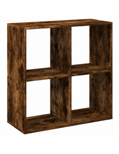 Libreria Divisorio Rovere Fumo 69,5x29x69,5 cm in Truciolato 2