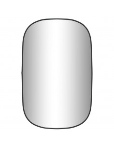 Specchio da Parete Nero 70x45 cm 2