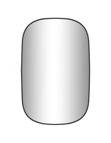 Specchio da Parete Nero 70x45 cm
