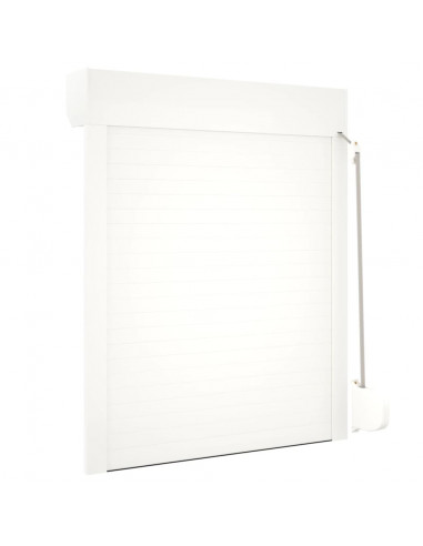 Tapparella Avvolgibile in Alluminio 80x100 cm Bianca