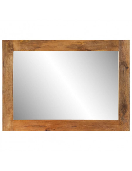 Specchio 70x50 cm in Legno Massello di Mango e Vetro