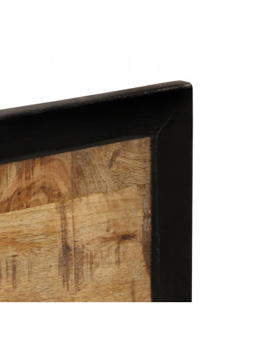 Specchio con Ripiani 80x8x55 cm Vetro e Legno Massello di Mango