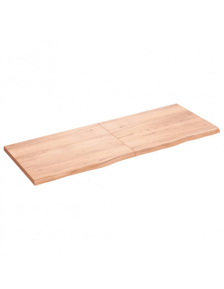 Piano Tavolo Marrone 160x60x(2-4) cm Massello Rovere Trattato