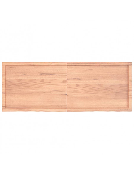 Piano Tavolo Marrone 160x60x(2-4) cm Massello Rovere Trattato
