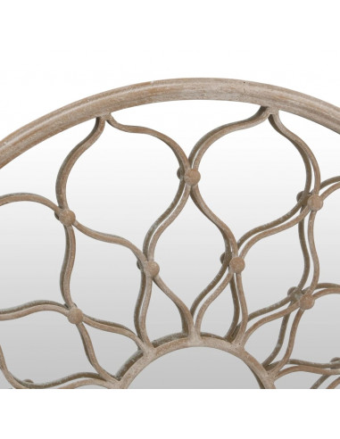 Specchio Sabbia 40x3 cm Rotondo in Ferro per Uso Interno