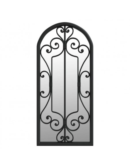Specchio Nero 100x45 cm Ferro per Uso Interno
