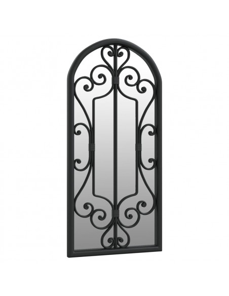 Specchio Nero 100x45 cm Ferro per Uso Interno