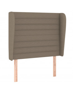 Testiera ad Orecchio Tortora 103x23x118/128 cm in Tessuto 2