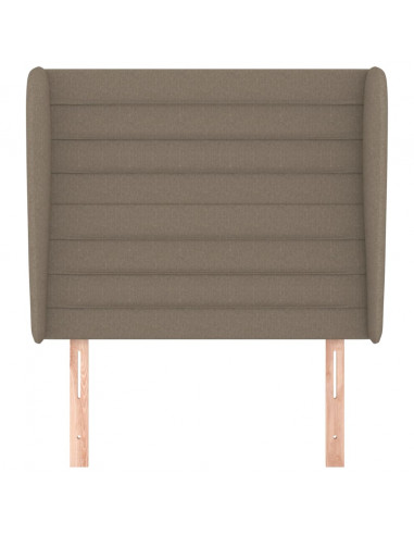 Testiera ad Orecchio Tortora 103x23x118/128 cm in Tessuto