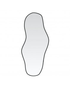 Specchio da Parete Nero 80x35 cm 2