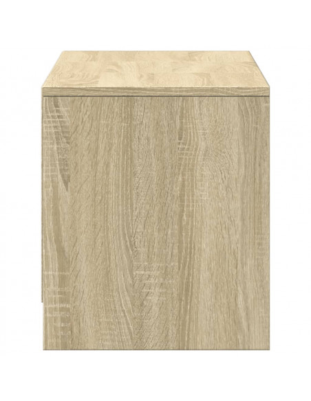 Mobile Porta TV con LED Rovere Sonoma 97x34x40 cm in Truciolato