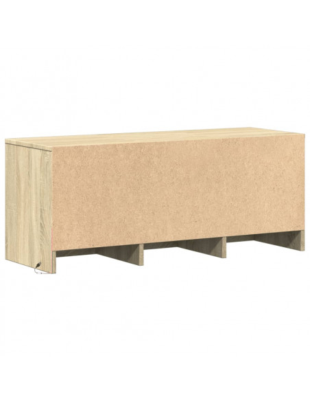 Mobile Porta TV con LED Rovere Sonoma 97x34x40 cm in Truciolato