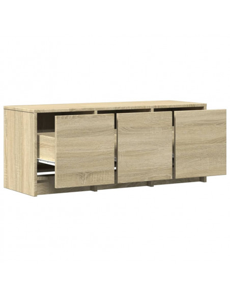 Mobile Porta TV con LED Rovere Sonoma 97x34x40 cm in Truciolato