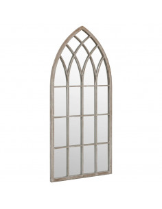 Specchio da Giardino Sabbia 70x30 cm in Ferro per Uso Esterno 2