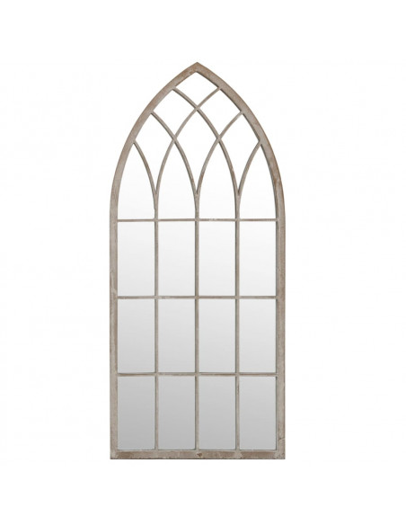Specchio da Giardino Sabbia 70x30 cm in Ferro per Uso Esterno