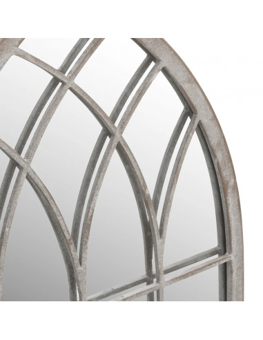 Specchio da Giardino Sabbia 70x30 cm in Ferro per Uso Esterno