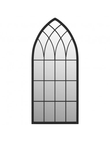 Specchio Nero 70x30 cm Ferro per Uso Interno