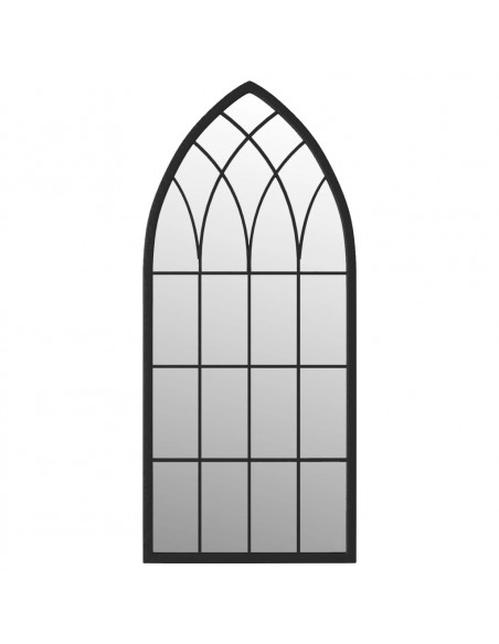 Specchio Nero 70x30 cm Ferro per Uso Interno