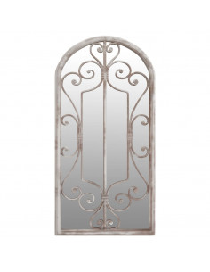 Specchio da Giardino Sabbia 70x30 cm in Ferro per Uso Esterno 2