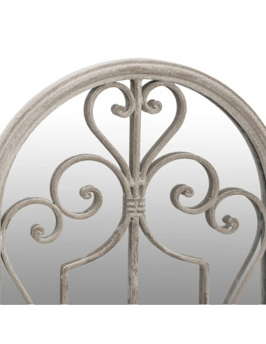 Specchio da Giardino Sabbia 70x30 cm in Ferro per Uso Esterno