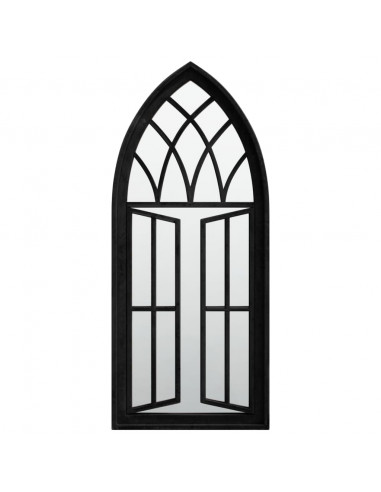 Specchio Nero 70x30 cm in Ferro per Uso Interno