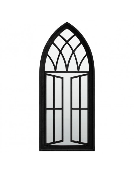 Specchio Nero 70x30 cm in Ferro per Uso Interno
