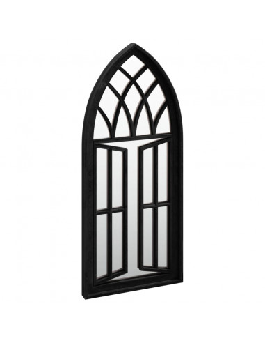 Specchio Nero 70x30 cm in Ferro per Uso Interno