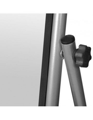 Specchio Autoportante a Figura Intera Rettangolare Grigio